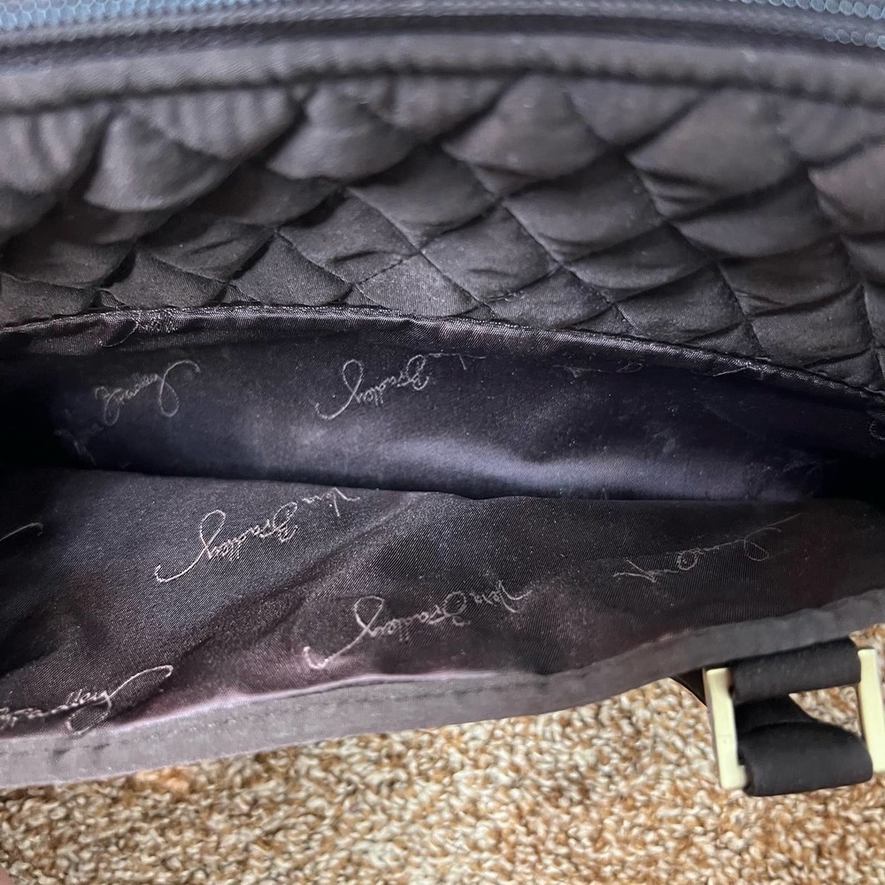 Vera Bradley Simple Basic Solid Quilted Brown Two… - image 6